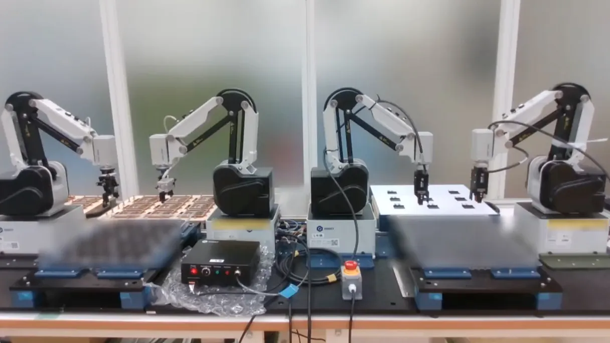 梱包作業の自動化の様子