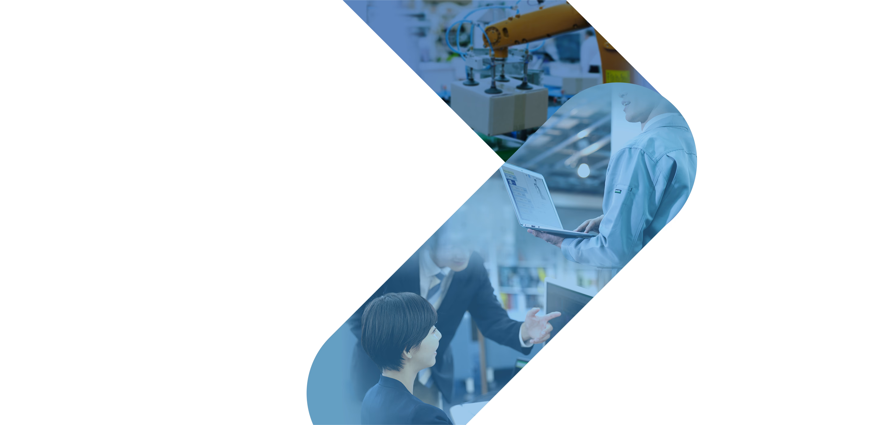 ロボットを制御プラットフォームを導入した現場の風景